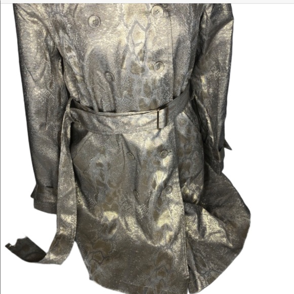 NWT Calvin Klein size small gold shimmery jacket - Picture 3 of 8